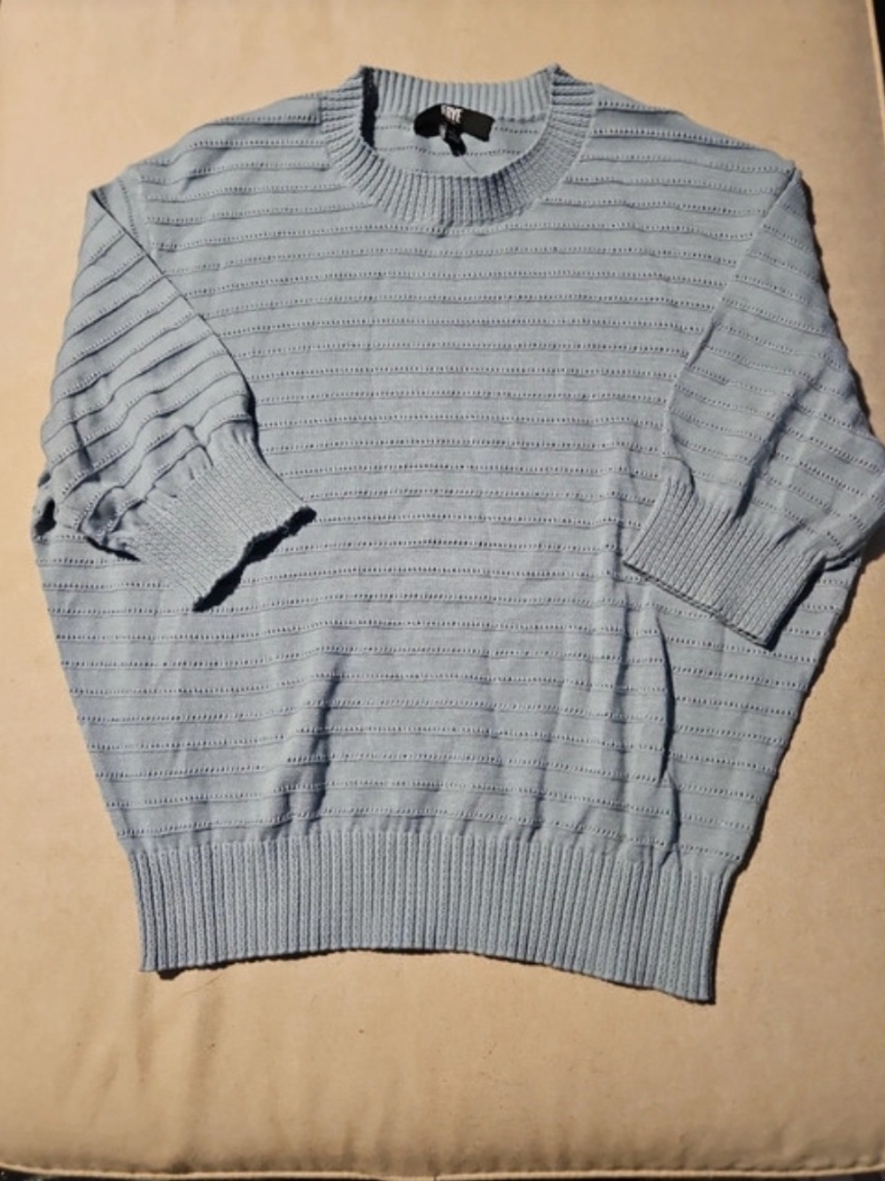 Frye Pastel Blue Men's Crewneck Knit Sweater